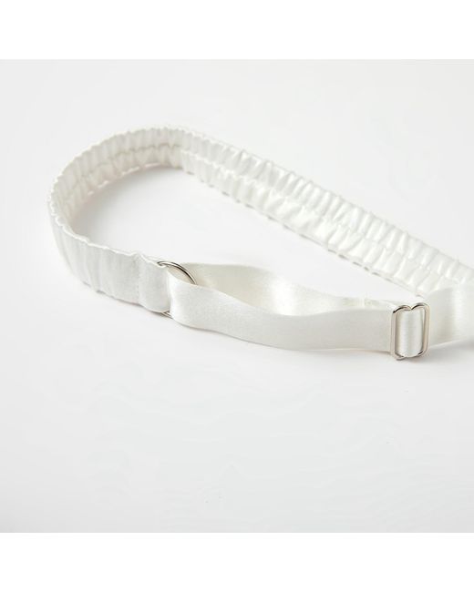 Soft Strokes Silk White Classic Pure Silk Bralette
