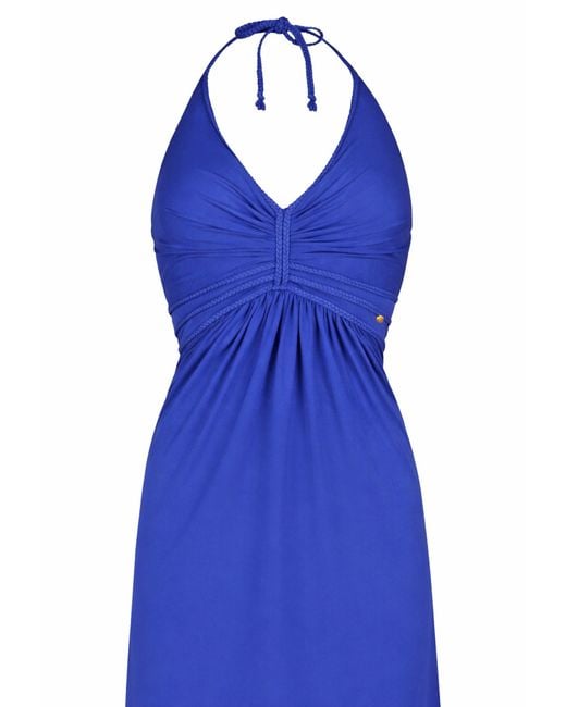 Chic by Lirette Blue Halter Dress Natural