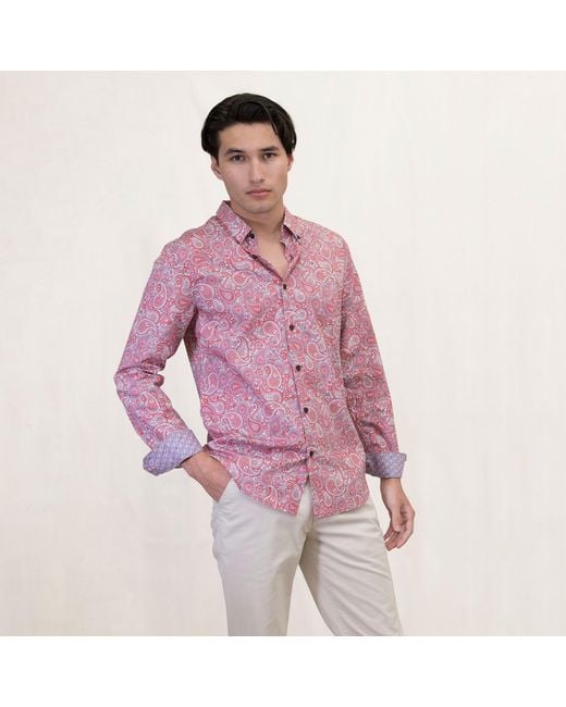 Lords of Harlech Pink Morris Pow Paisley for men