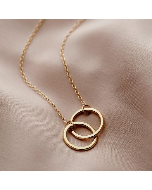 Posh Totty Designs Metallic Medium Double Hoop Necklace