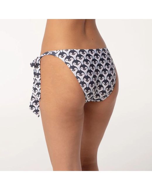 Aloha From Deer White Penguin Bikini Bows Bottom