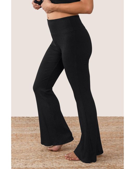 JJwinks Black Getaway Ribbed Lounge Pants