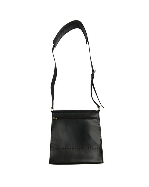 Zasta Studio Black Dark Shoulder Assistant Two Sling Leather Bag