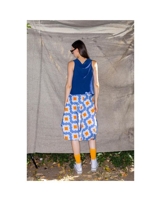 Bianca Popp Blue Wrapped Skirt
