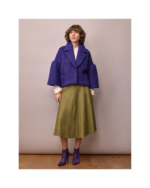 Amanda Thompson Couture Blue Edie Jacket Electric Mohair