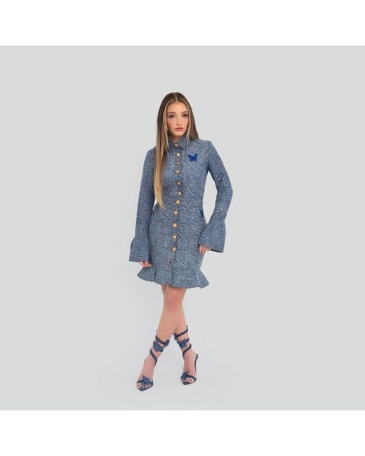 Maui X Lolita Blue Evette Denim Skirt Set