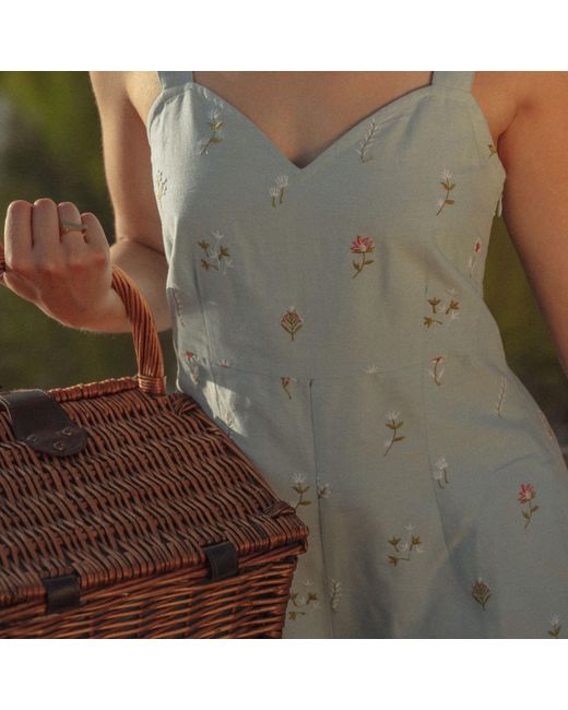 Em & Shi Blue Vintage Oceanarium Jumpsuit