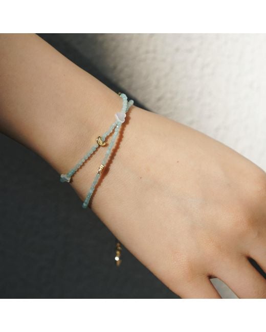 Aurozia Metallic Evil Eye Moon & Heart Amazonite Vermeil Choker Necklace & Bracelet, Crystal Protection Jewelry