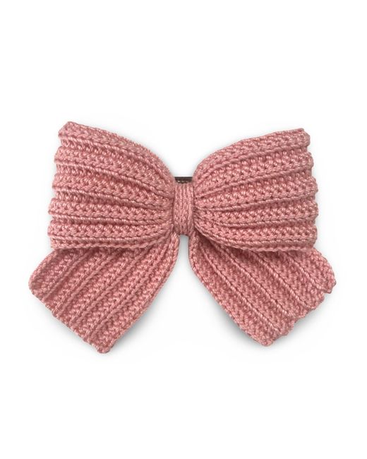 PINAR OZEVLAT Red Crocheted Bow Rose