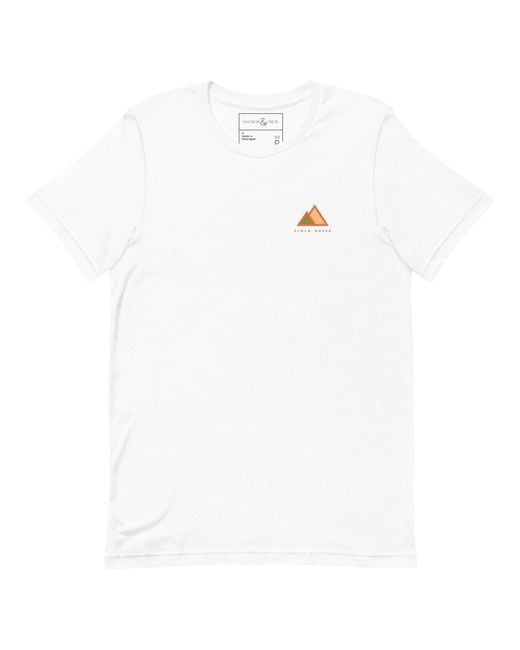 Anchor and Crew White Two Field Notes Organic Cotton T-Shirt for men