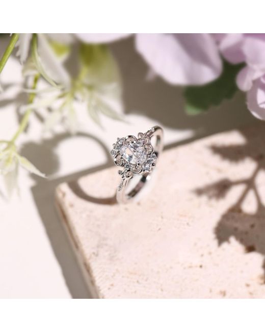 Azura Jewelry New York White Atlantis Vintage Topaz Ring Vermeil
