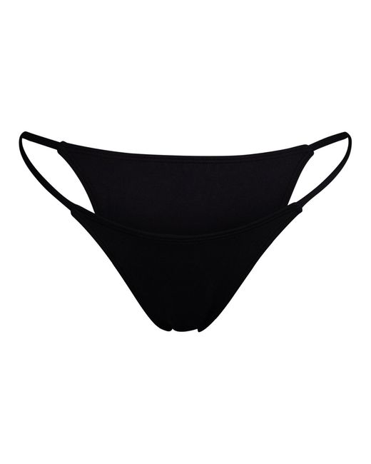 Minimale Animale Black Ultra Brief Bikini Bottom