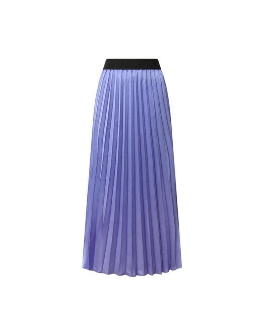 James Lakeland Purple Lilac Pleated Maxi Skirt