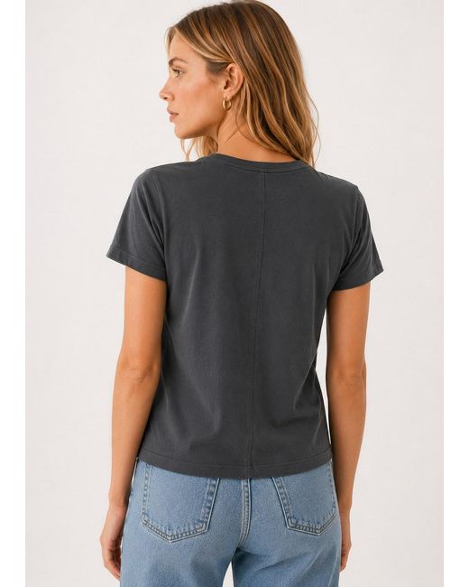 NOEND Black Supima Cotton Crew Neck Tee
