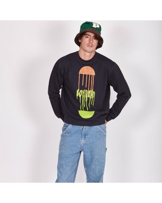 SOHUMAN Blue Daya Organic Cotton Sweatshirt