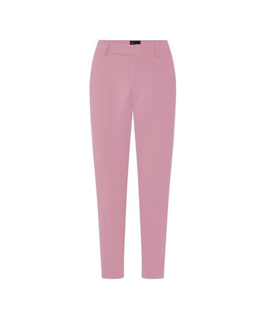 Layo G Pink Cropped Blush Stretch Dress Pants