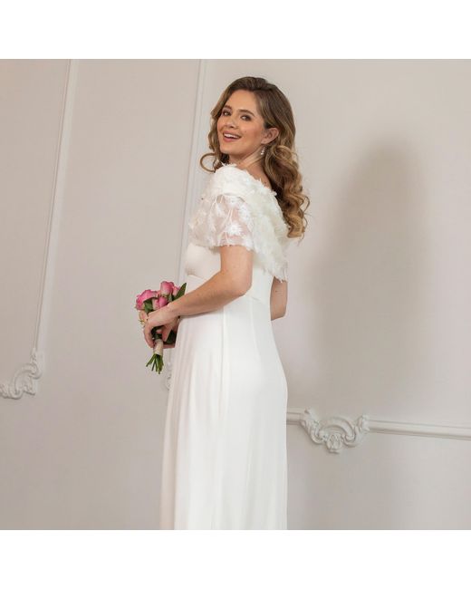Alie Street London White Juliette Cape Wedding Gown
