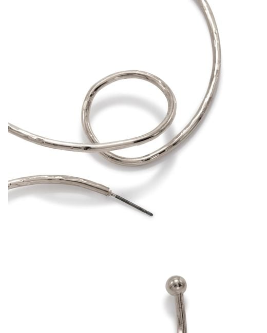Jaredjamin Natural Loop-De-Loop Hoop Post Earrings