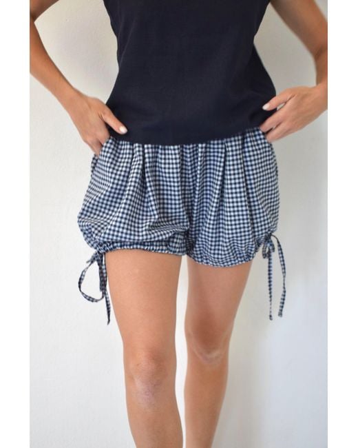 Mind Traveler Blue Short Marina Vichy Marino