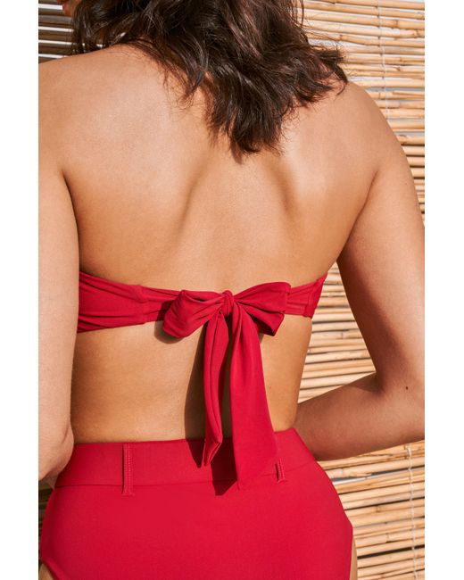 Lula-Ru Red Laura Bikini Top