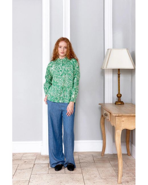 Inara Green Jaipur Cotton Top