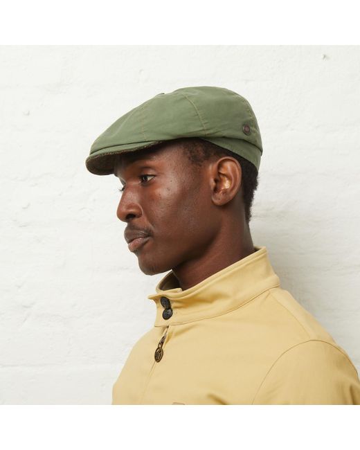 Dasmarca Hats Green Josh Moss Italian Waterproof Newsboy Bakerboy Cap for men