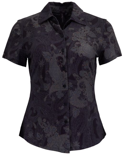 Lords of Harlech Black Shelley Paisley Explosion Printed Shirt