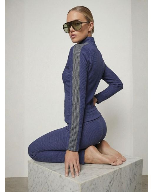 Altra Volta Blue Jacquard Zip Jacket