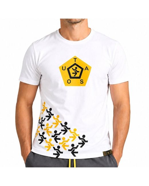 Chuks Collins Blue Tasou Logo Printed T-Shirt for men
