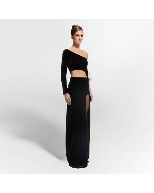 Nur Karaata Black Ritz Rose Dress