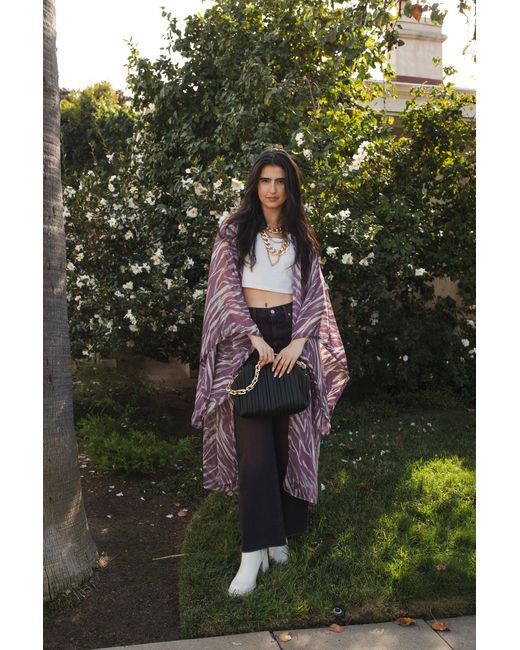 Jennafer Grace Purple Etosha Kimono