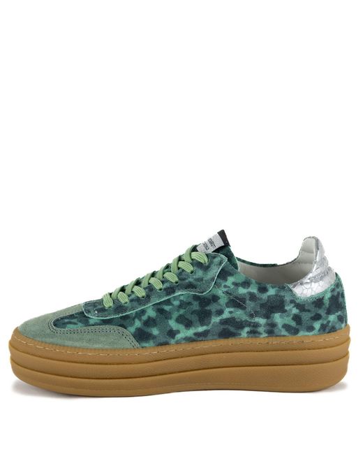 Keith Scarrott Shoes Green Bitonto Platform Trainer