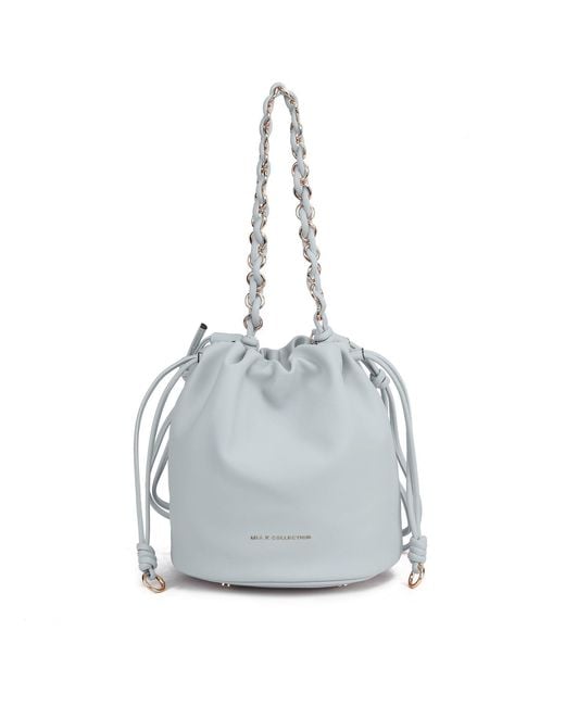 Mkf Collection - J'omor Gray Paityn Bucket Bag