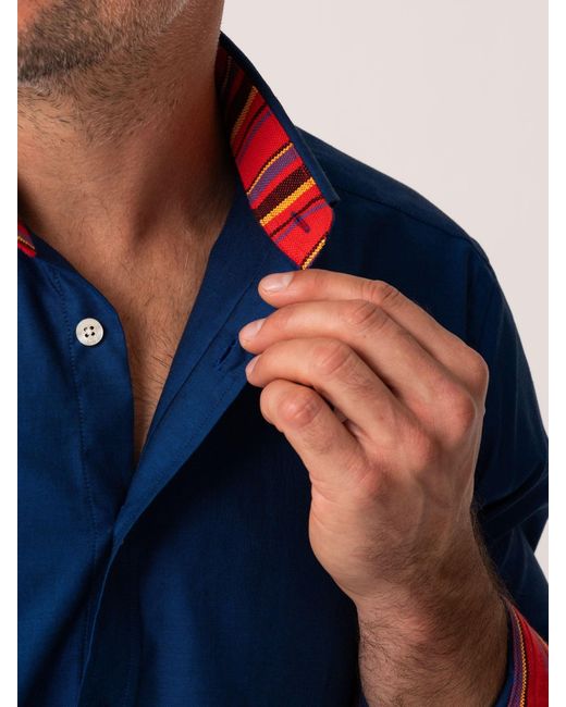 Koy Clothing Blue Mara Oxford Shirt for men