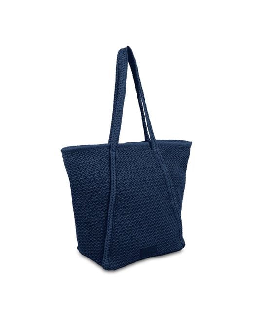 CAMPO MARZIO Roma 1933 Blue Flounder Maxi Tote Bag Ocean