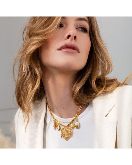 Caramel Vintage Jewellery Natural Exclusive Vintage Mother's Day Plated Charm Necklace