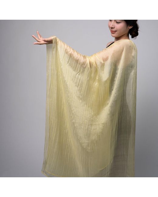 Silk and Bears Natural Golden Sunlight Handwoven Silk Scarf – Mulberry Silk