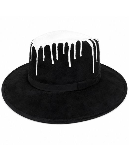Bella Soul Black Artist Drip Painted Hat