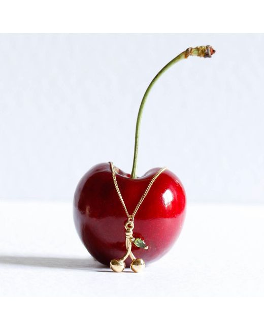 Lee Renee Metallic Cherry & Tourmaline Leaf Bracelet