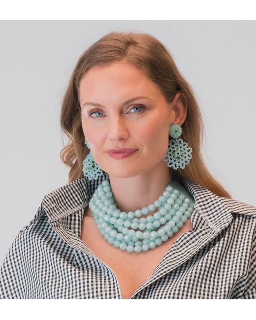 Fairchild Baldwin Blue Bella Pearlized Necklace