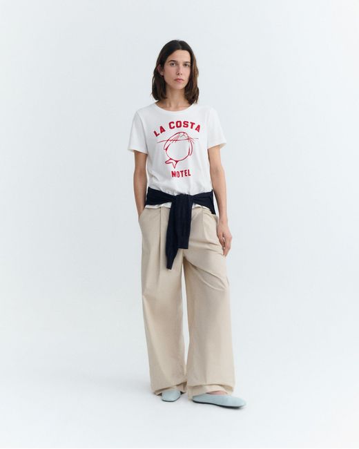 Thinking Mu White Animal Motel Ida T-Shirt