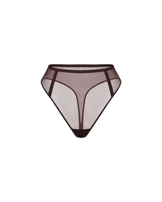 Zhilyova Gray Unnamed Gravity High-Waisted Thong