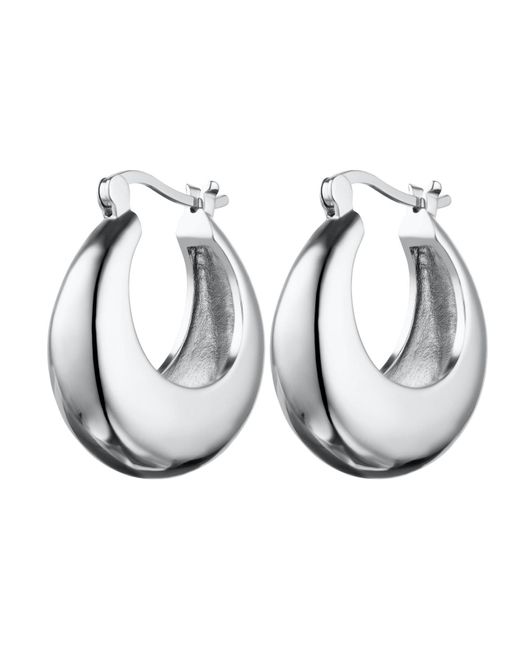 Scream Pretty Metallic Large Chunky Pillow Hoop Earrings