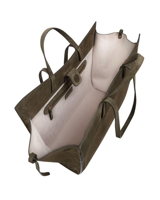 Saonara Brand Green Shopping Bag Suede