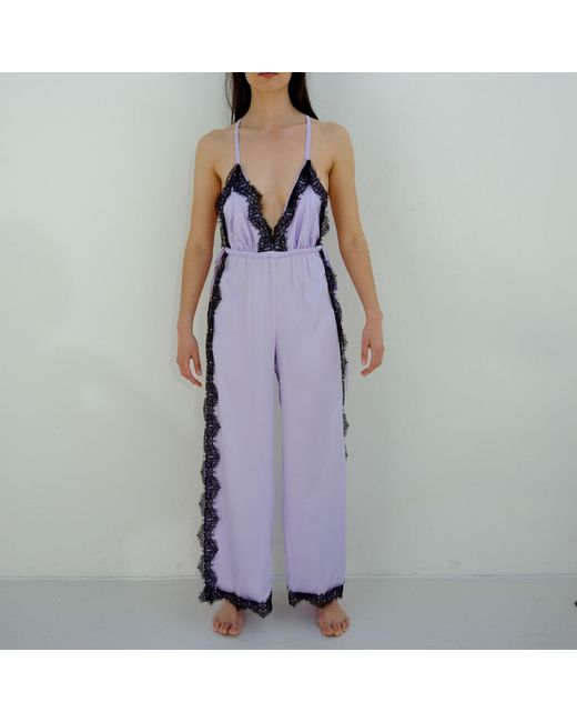 Noblesse Oblige Purple Pop Open Side Romper