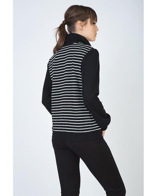 Conquista Black Long Sleeve Cardigan