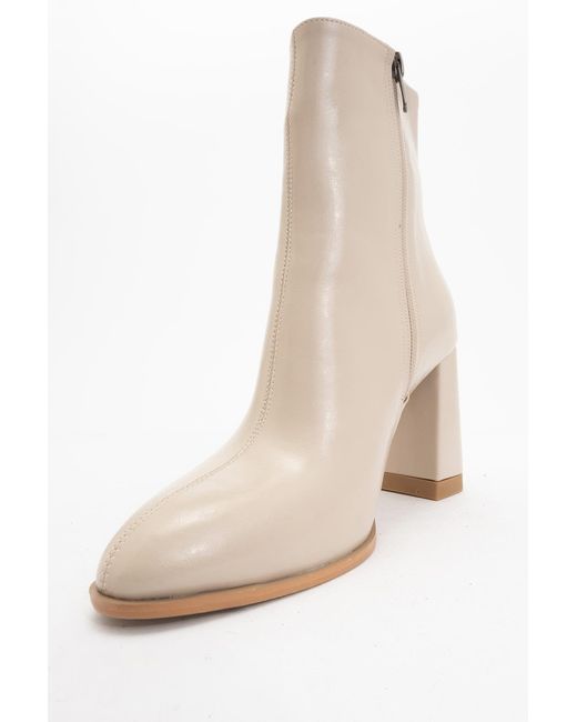 Prologue Shoes Natural Neutrals Jewel Cilt High Heel Boot