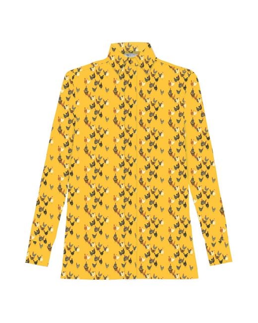 My Pair Of Jeans Yellow Chicks Linen Shirt