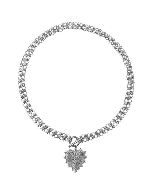 IN CAUDA VENENUM Metallic Freya Necklace