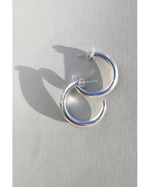Astor & Orion Metallic Crescent Hoops Large
